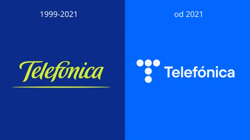 akcent w logo firmy Telefonica - znaczenie akcentu w hiszpańskim