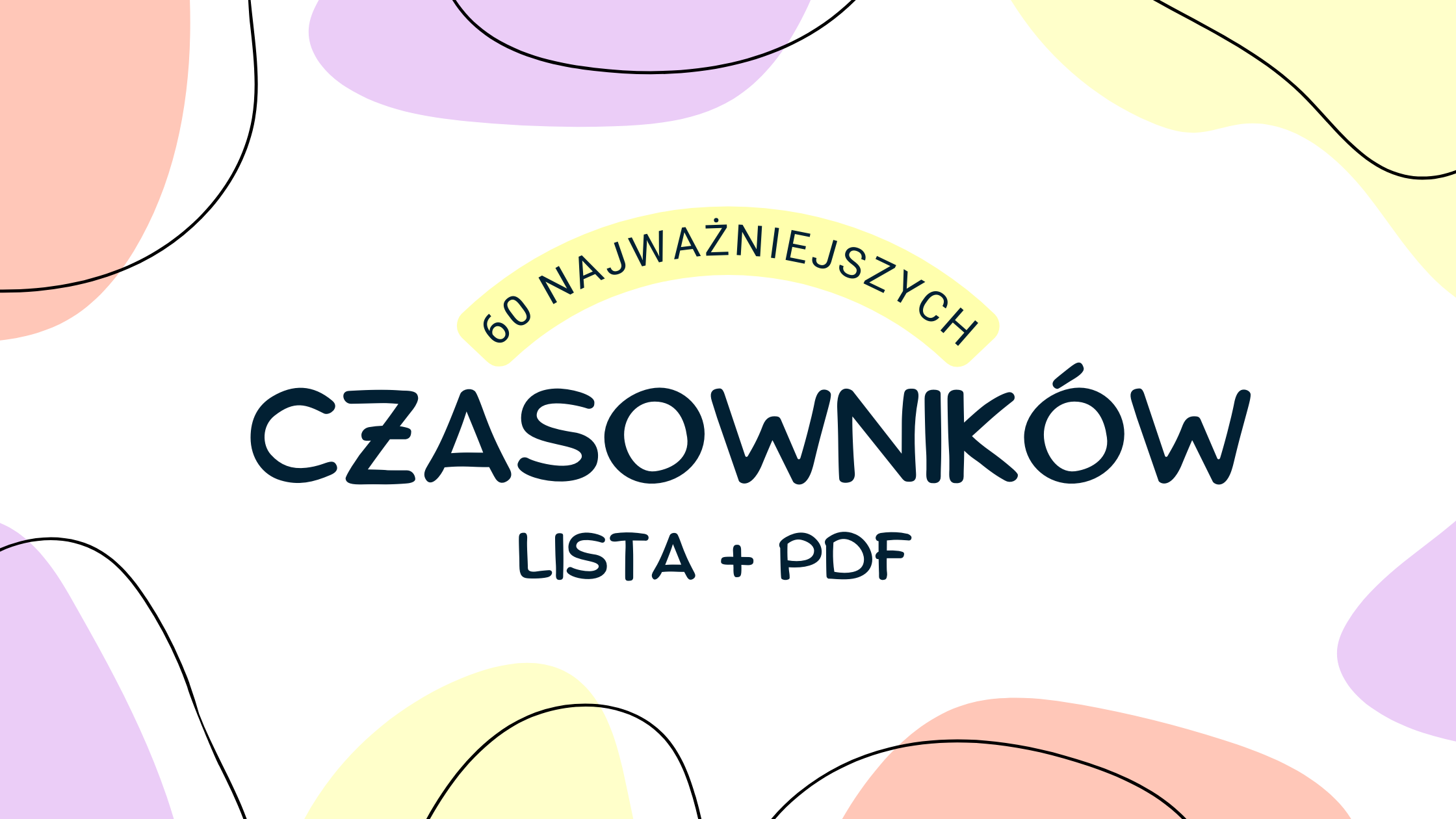 czasowniki hiszpanskie - lista PDF